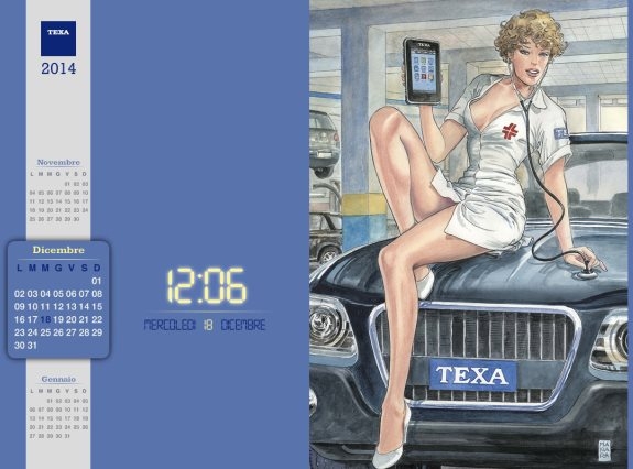 Texa: Kalendarz z grafiką Milo Manara