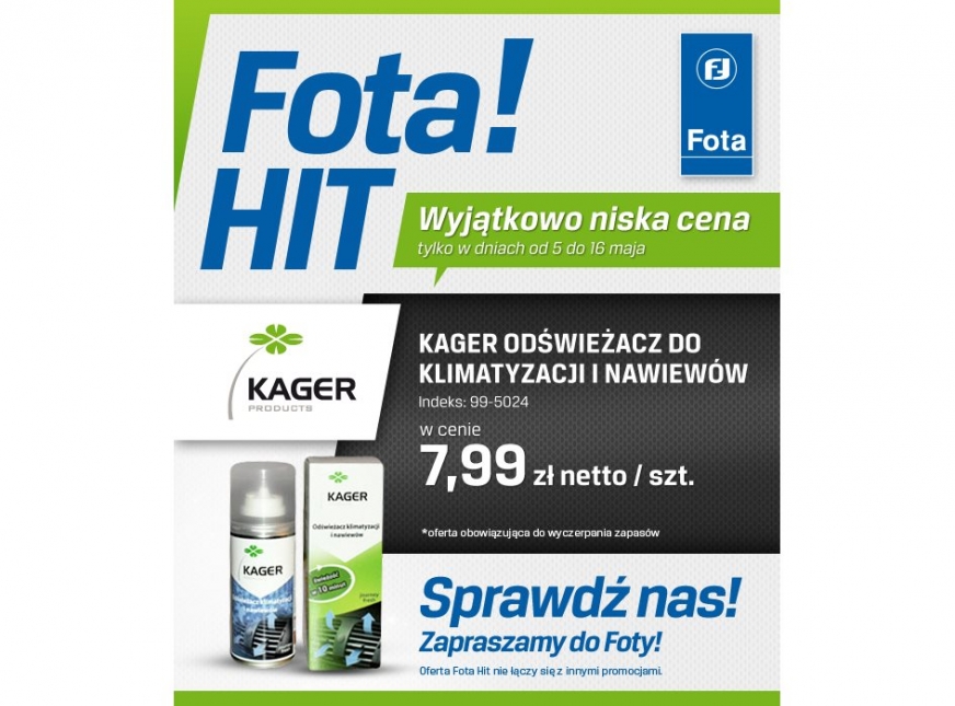 Fota: Odświeżacz do klimatyzacji w promocji