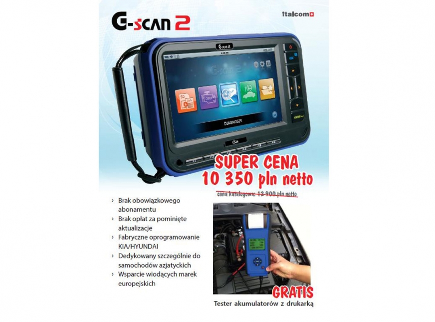 Italcom: G-scan 2 w promocji