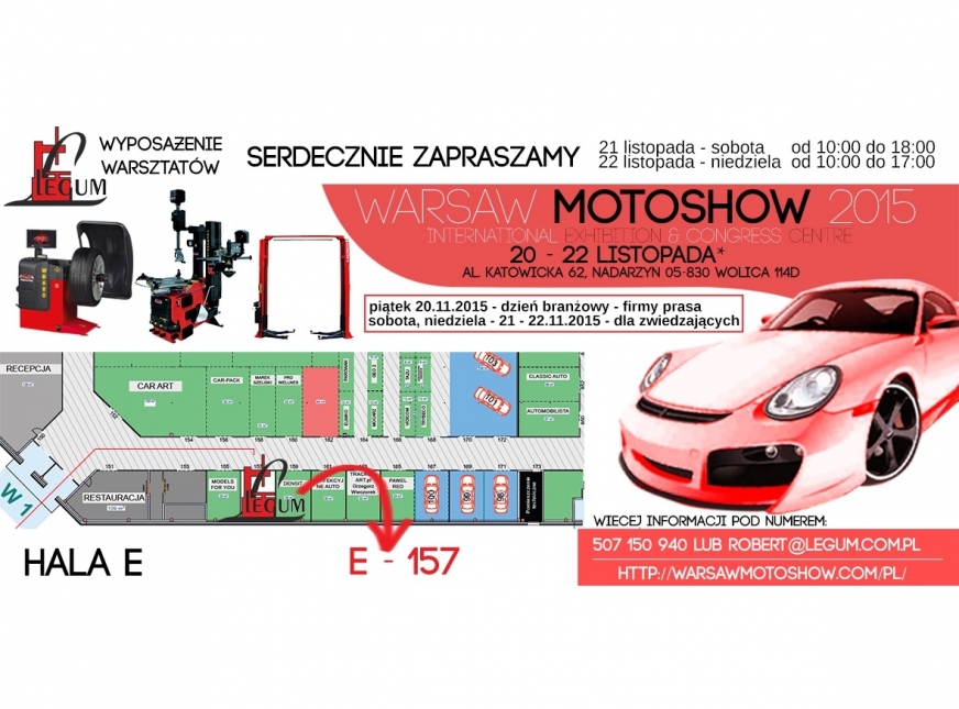 Le-Gum zaprasza na Warsaw Moto Show 2015