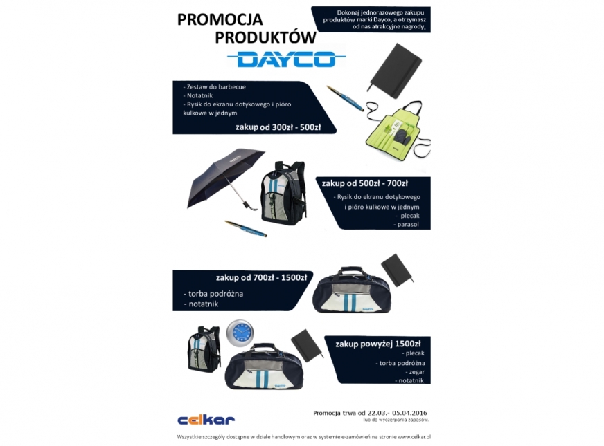 Premie za zakup częsci Dayco