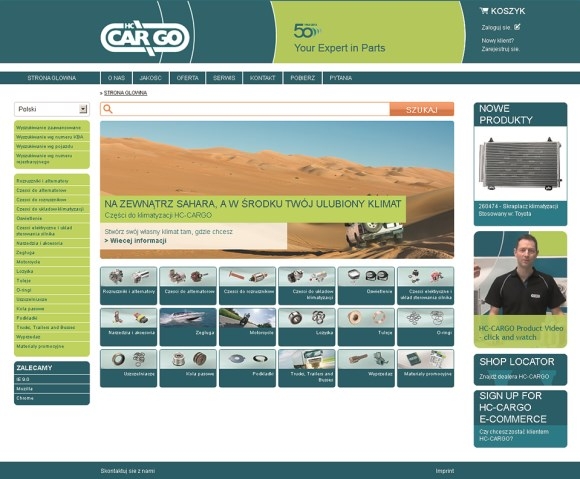 Nowa strona internetowa HC-Cargo