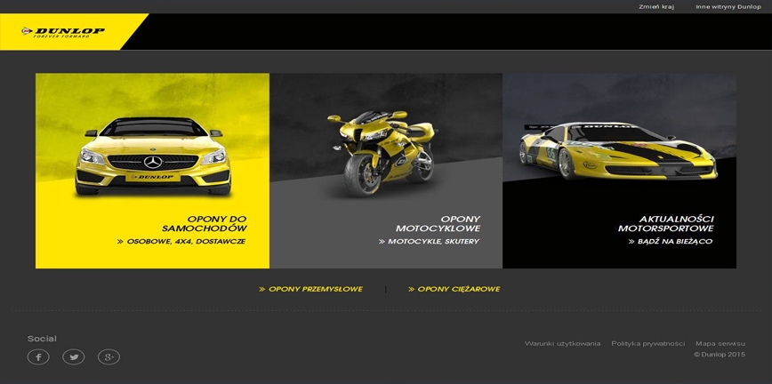 Nowa strona internetowa Dunlop