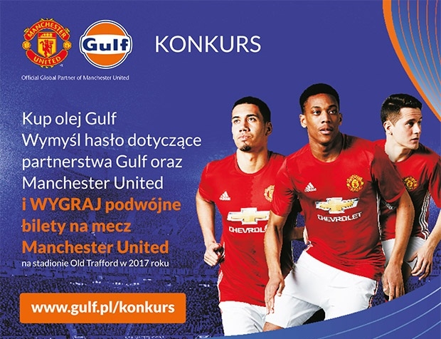 Oleje Gulf: do wygrania bilety na Manchester United
