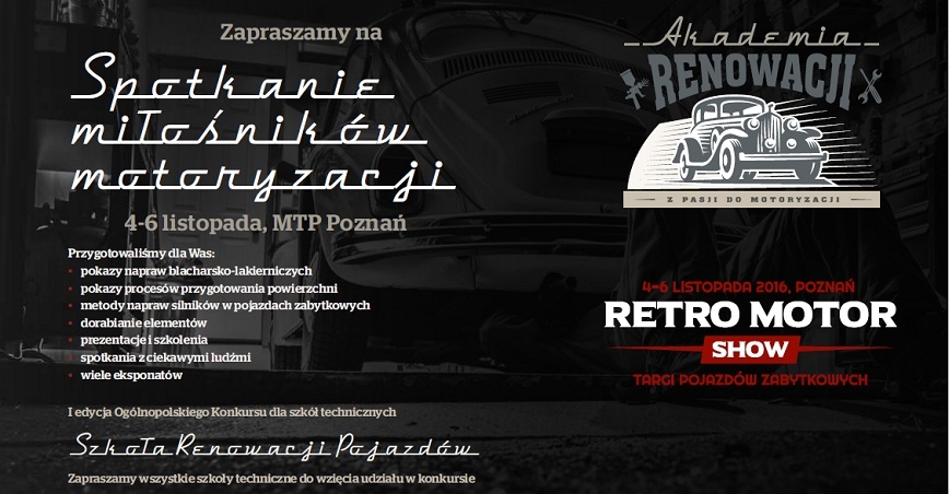 Akademia Renowacji na Retro Motor Show w Poznaniu