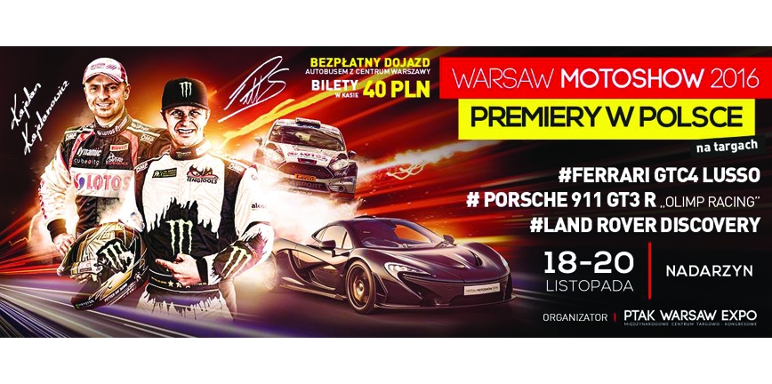Międzynarodowe Targi Motoryzacyjne Warsaw Moto Show już w weekend!