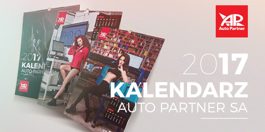 Skąpo ubrane na tle firmy - kalendarz Auto Partner 2017!