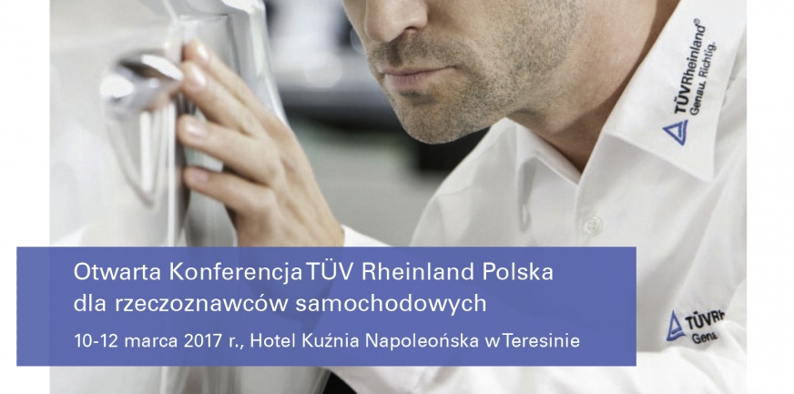 Konferencja TÜV Rheinland dla rzeczoznawców samochodowych - zaproszenie