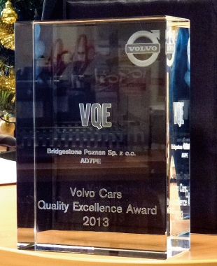 Bridgestone laureatem nagrody Volvo