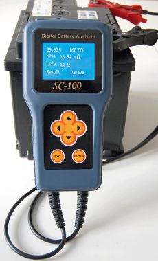 Cyfrowy analizator stanu akumulatora SC-100