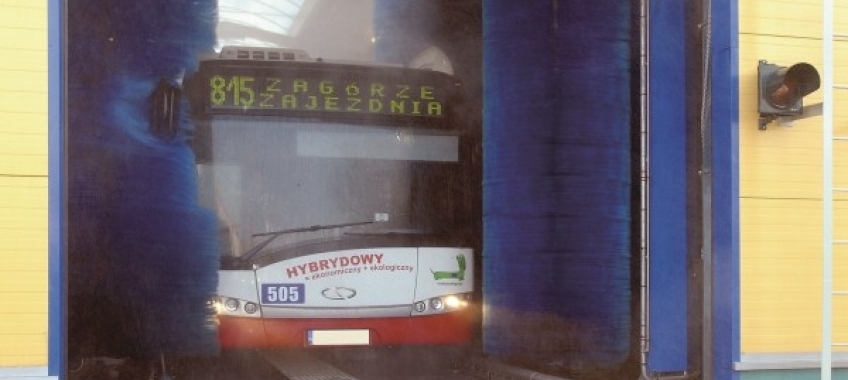 Myjnia przejazdowa do autobusów  w PKM Sosnowiec