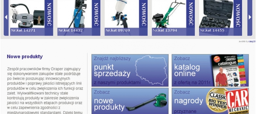 Nowa strona www.draper.pl