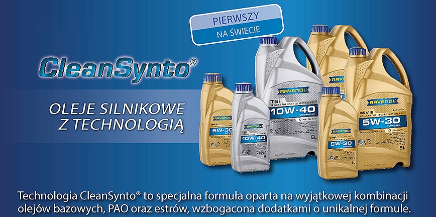 Oleje Ravenol w technologii CleanSynto