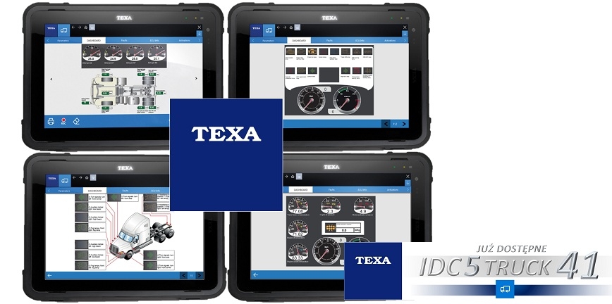 Texa: aktualizacja 41.0.0 oprogramowania IDC5 Truck