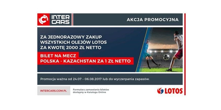 Zdobądź z Inter Cars bilet na mecz Polska-Kazachstan