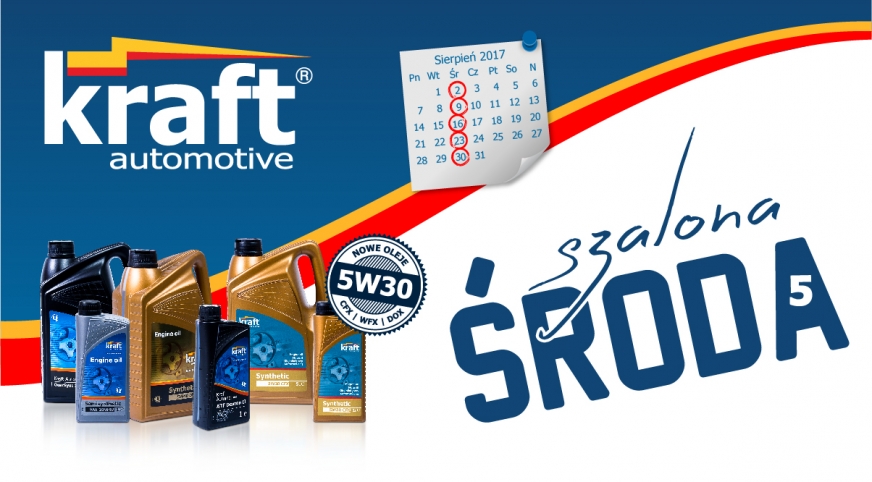 Szalone Środy wracają – promocja na oleje Kraft Automotive