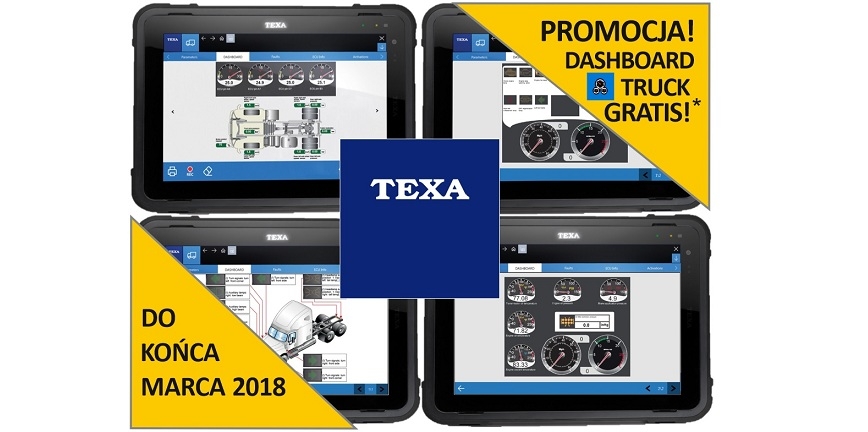 Promocja TEXA: funkcja DASHBOARD gratis do końca marca 2018