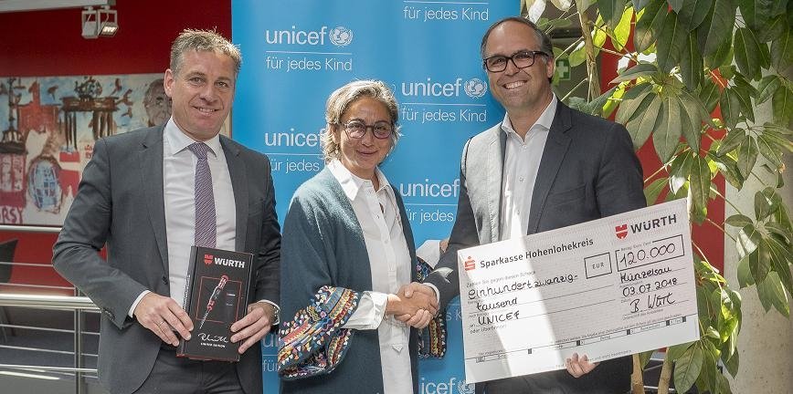 Grupa Würth przekazała darowiznę na rzecz UNICEF