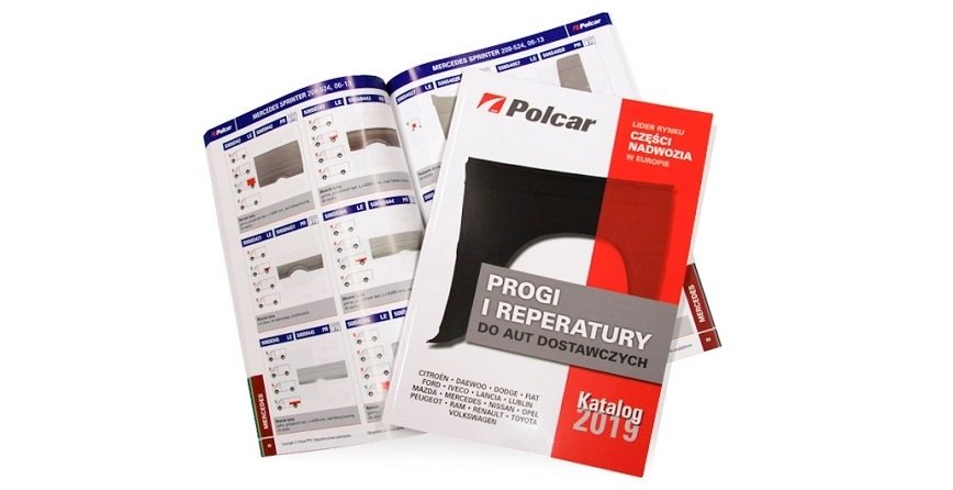 Progi i reperatury do aut dostawczych – nowy katalog  Polcar