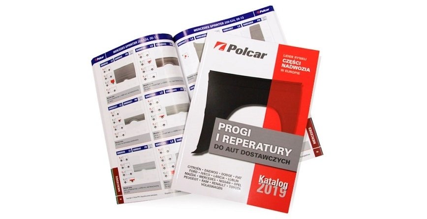 Progi i reperatury do aut dostawczych – nowy katalog Polcar