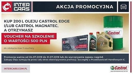 Promocja Inter Cars na oleje Castrol EDGE i Magnatec