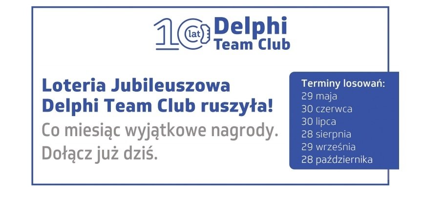 Program lojalnościowy Delphi Team Club świętuje 10 lat istnienia