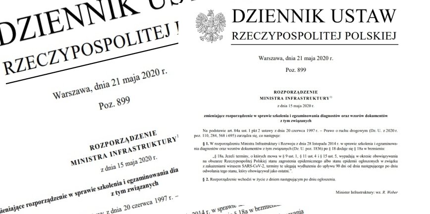 Szkolenia i egzaminy diagnostów przełożone. Dziś wchodzi w życie rozporządzenie