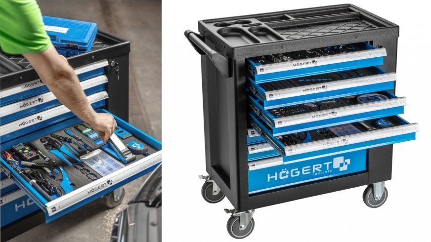 Högert Technik: szafka warsztatowa z wyposażeniem. 544 elementy