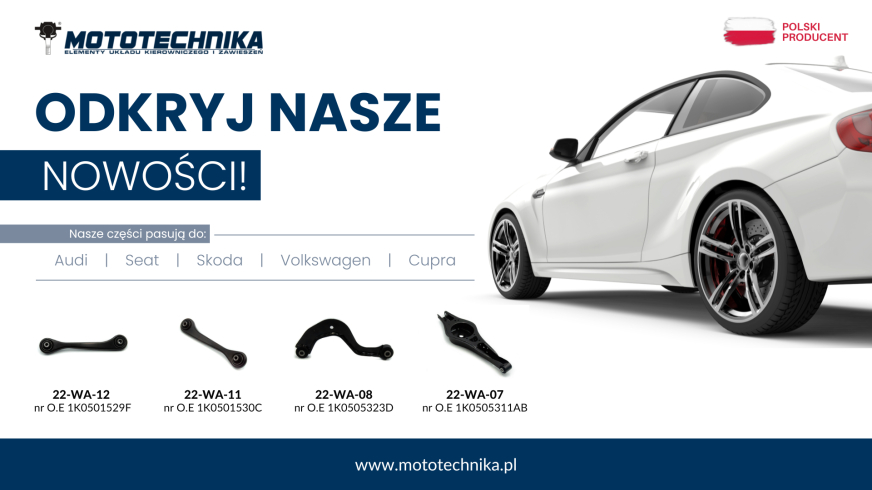 Mototechnika: nowe wahacze w ofercie