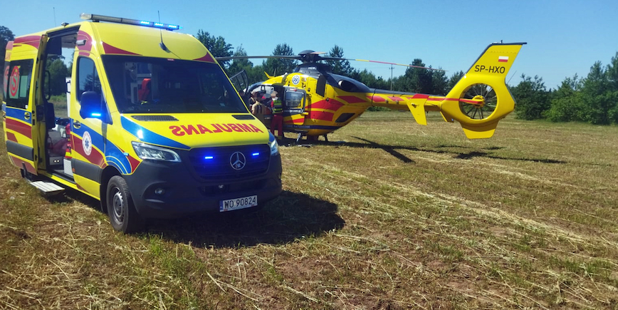 Mazowsze: wybuch w warsztacie samochodowym. Są ranni