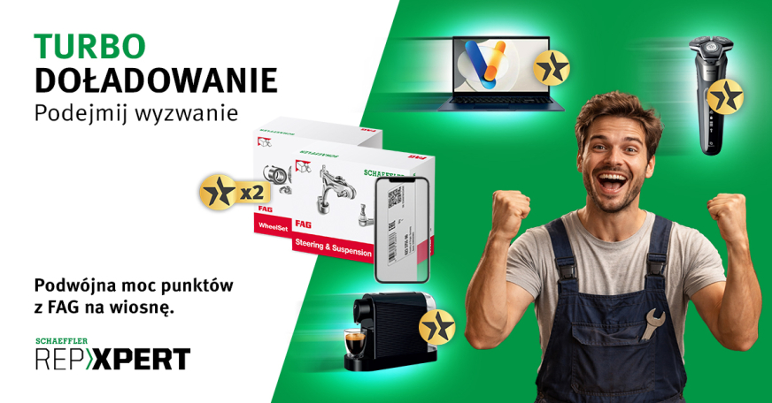 TURBODOŁADOWANIE – podejmij wyzwanie! Program lojalnościowy Schaeffler REPXPERT startuje z wiosenną akcją promocyjną
