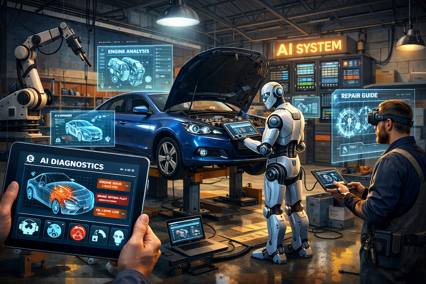 AI w warsztacie samochodowym - w czym może pomóc?